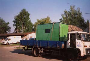 Transport die Schallschutzhaube - Brauerei Kruovice